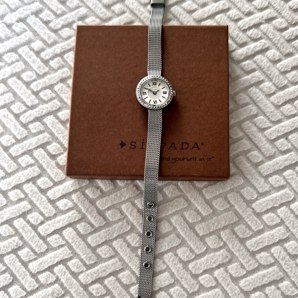 Silpada Always Elegant Mesh Band Watch T3138 -New Battery View 2